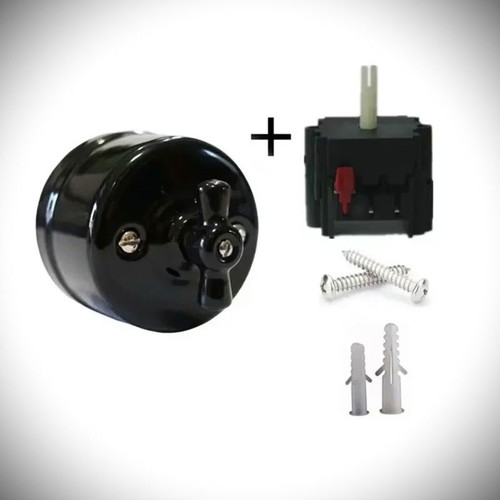 Porcelain wall power switch 6A 220V new retro 1930s style