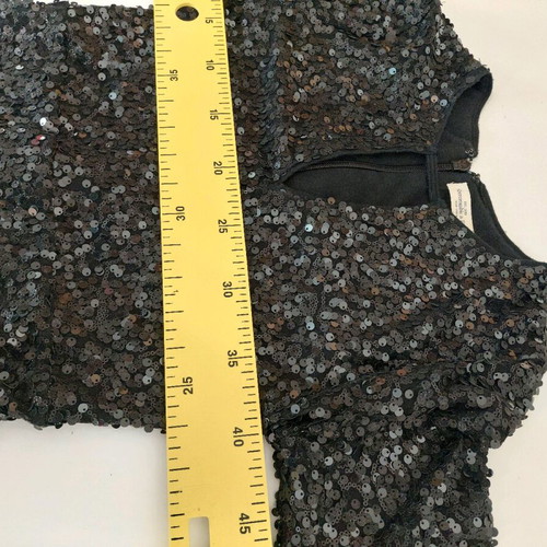Abercrombie & Fitch Mini Evening Dress Black with Sequins Small Like New