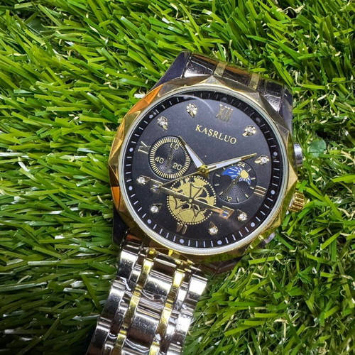 Luxurious Watch Silver Gold and Black for Men, New