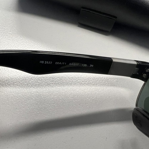 Ray-Ban RB3522 Gunmetal sunglasses used, authentic men's model