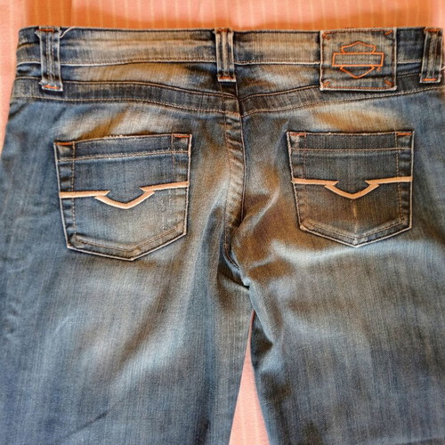 Harley Davidson women's jeans pants used, blue, size 40