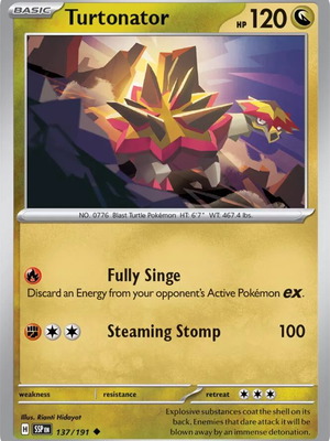 Pokemon Turtonator card new collectible