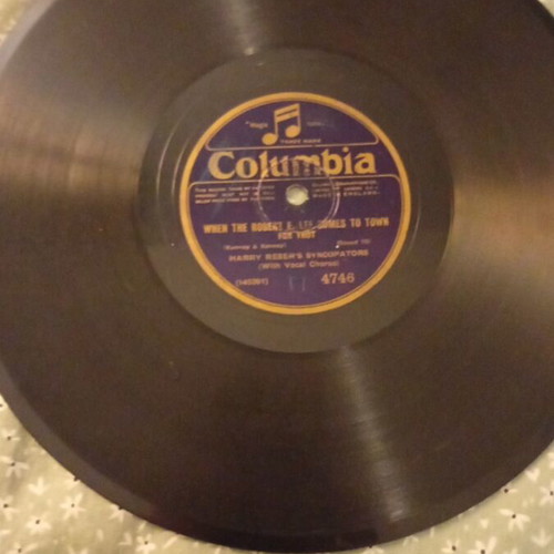 Gramophone record 78 rpm used, 1927
