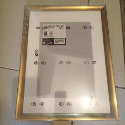 Silverhojden IKEA picture frame 30x40cm new, metal matte finish pack of 3
