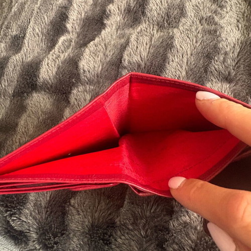 Franco women's leather wallet like new, red