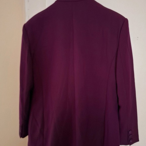 Karavan purple suit set like new, jacket M/L and large trousers