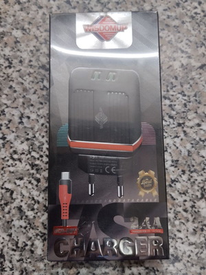 Φορτιστής κινητού με 2 θύρες USB-C και καλώδιο Type-C 2.4A καινούργιος