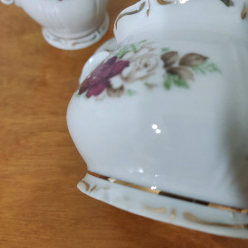 Porcelain sugar and milk set used, Russian brand