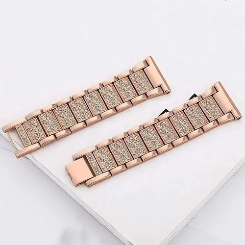 Stainless Steel Watch Band with Stones for Huawei and Samsung 18mm