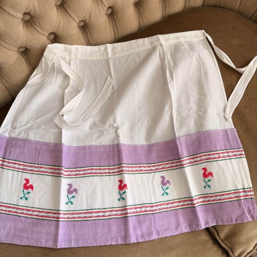 Handmade towel with gift apron, 67x39 cm