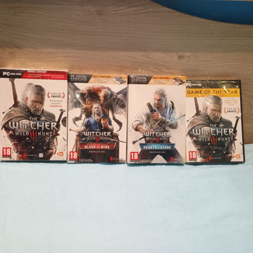 The Witcher 3 PC game with 2 expansions, sealed, includes Gwent cards