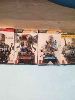 The Witcher 3 PC game with 2 expansions, sealed, includes Gwent cards