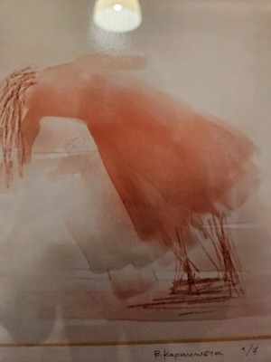 Mixed media painting like new