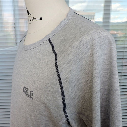 Jack Wolfskin Mens Grey Outdoor Round Neck Tee Size XXL like new