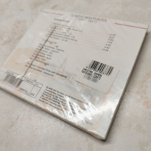 Claudio Monteverdi Christmas Vespers CD new, sealed