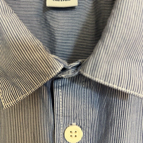 Petit Bateau Kids Dress Shirt new, blue, size 140 cm