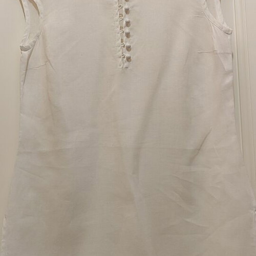 Zara Sleeveless Shirt Dress like new, white, size M