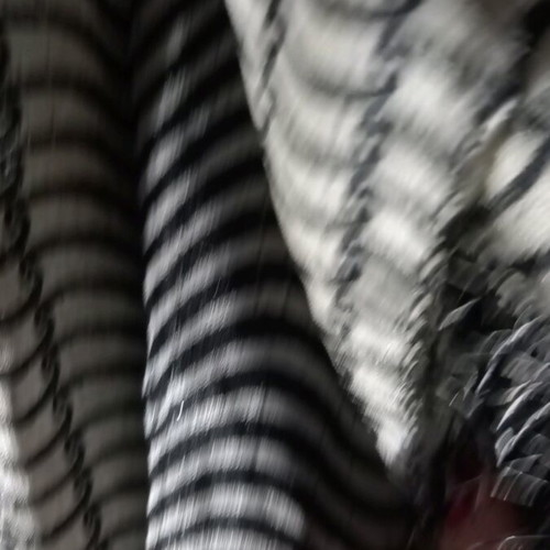 Zebre scarf like new, black and white, long, distinctive