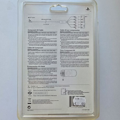Sony PSP-2000 Official Component Cables new, sealed