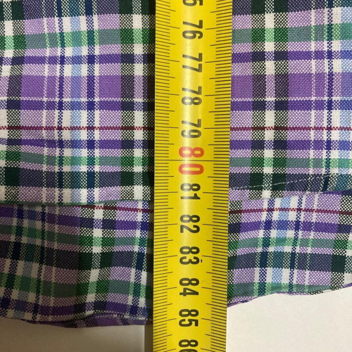 Ralph Lauren 90s Oxford shirt XXL green purple blocked with purple pony