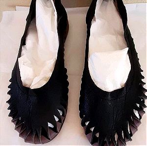 Παπούτσια δερμάτινα μαύρα