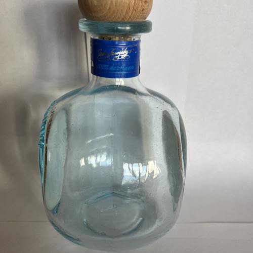 Don Julio tequila bottle used, empty