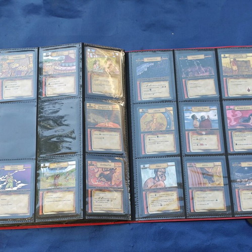 Heroes in Mythical Greece card collection used with binder