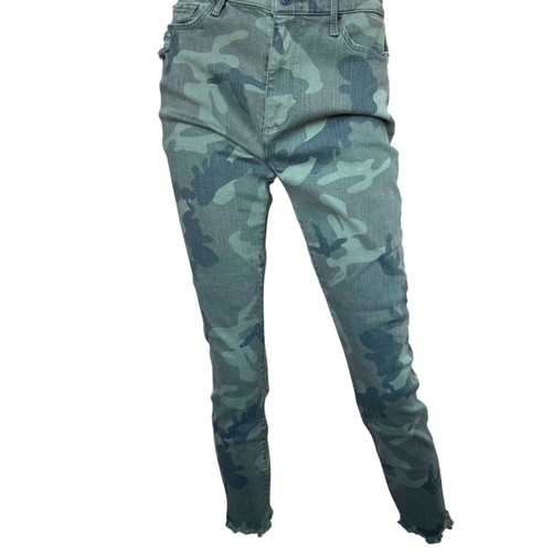 Black Orchid Los Angeles Carmen High Rise Ankle Fray women's jeans like new, green