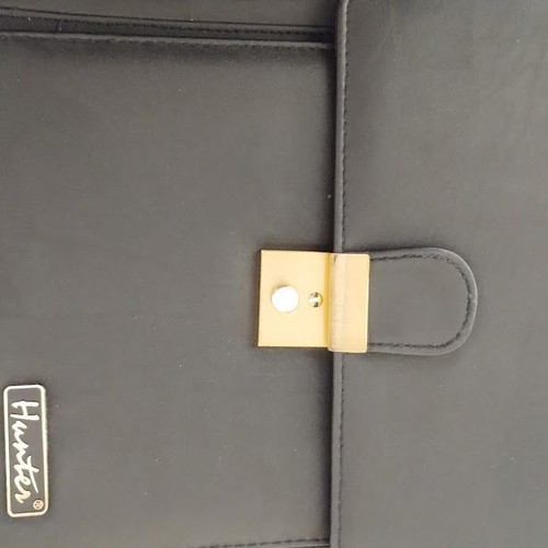 Hunter men's leather bag like new, black
