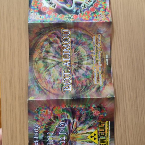 Vintage Rave Flyer and Trancemedia Sticker like new, 90s Goa Trance