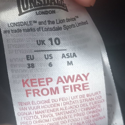 Lonsdale cotton leggings new, size 38 M, black