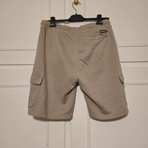 Rebase men's cargo shorts, beige, size L