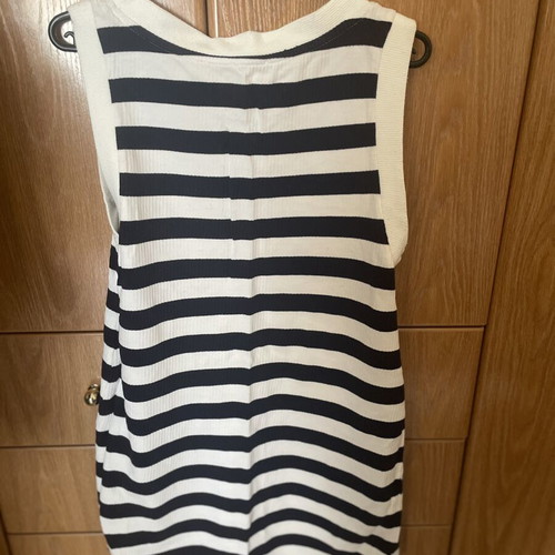Mini dress Zara used, dark blue with white, straight fit