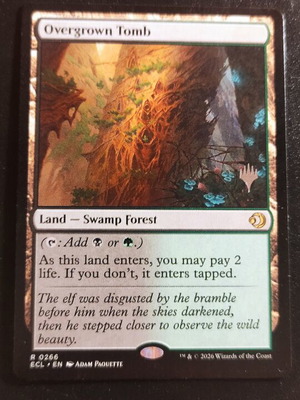 Overgrown Tomb Magic the Gathering Lorwyn ECL Promo card new