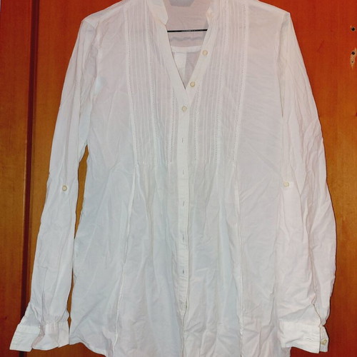 Promod white thin shirt new small-medium
