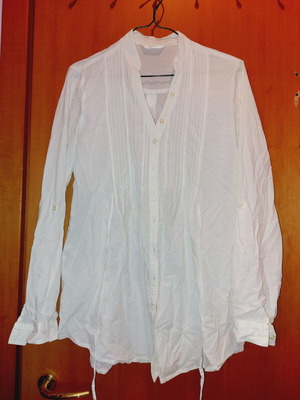 Promod white thin shirt new small-medium
