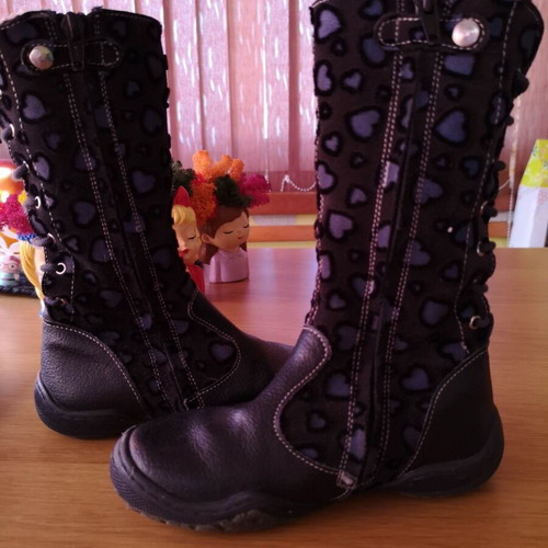 Primigi boots size 28 like new, leather and suede, warm lining