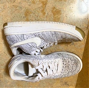 Nike air force knit 1 ελάχιστα φορεμένα! SALE 26/3  sneakers shoes γυναικεία γκρι άσπρα νο 36 jordan