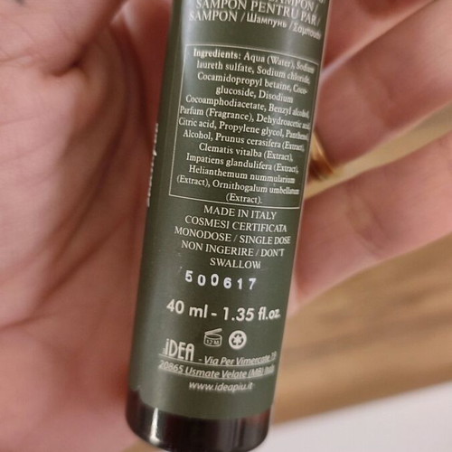 Ecological Italian care products set of 5 like new, travel size