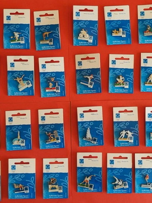 Pins Athens 2004 sports series new, set of 33 pieces