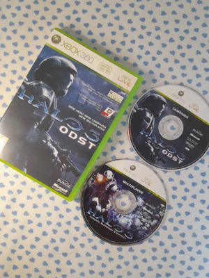 Halo 3 ODST Xbox 360 game with case and discs