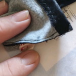 Gloves like new, black