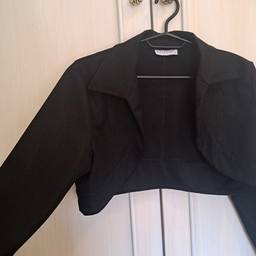 Vivette strapless dress and bolero set black like new
