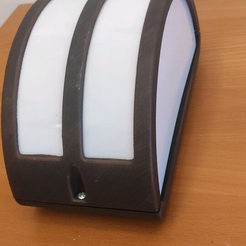 Outdoor wall lamp brown aluminum with E27 socket IP23 new