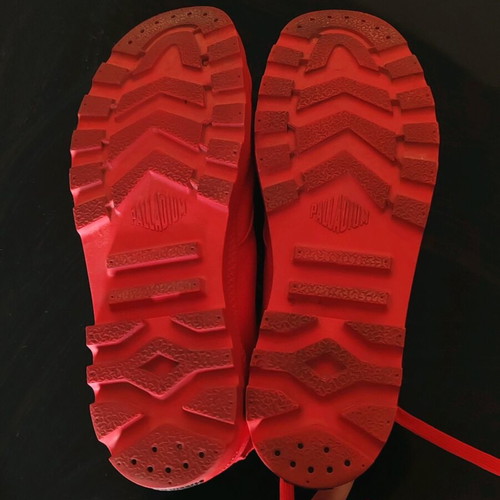 Palladium canvas boots like new, size 44, red
