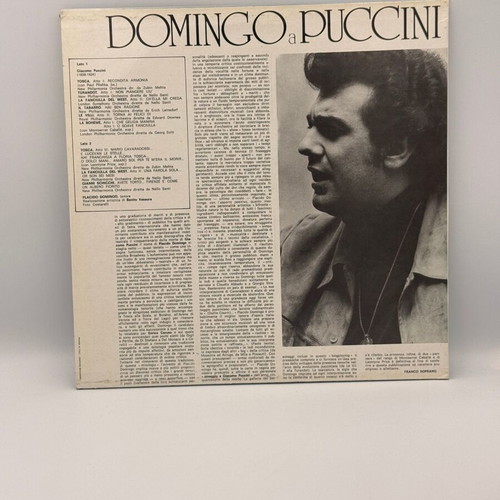 Placido Domingo Domingo A Puccini LP used