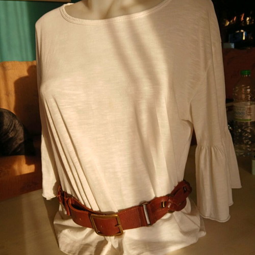 Liu Jo leather boho belt brown like new, size M