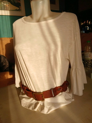 Liu Jo leather boho belt brown like new, size M