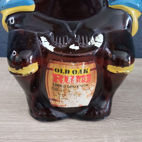 Vintage Old Oak Rum empty bottle used