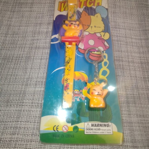Picatchu watch and keychain, sealed, new